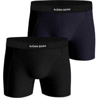 Bjorn Borg Premium Cotton Stretch Boxer 1298 2-pak - Black/Blue - X-Large