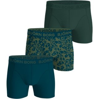 Björn Borg Cotton Stretch Boxers 3-pack Grøn, S