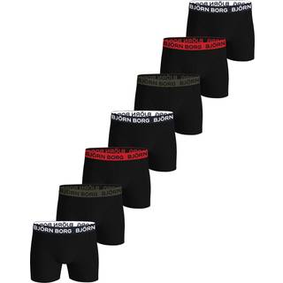 Björn Borg 7-pak Cotton Stretch Boxer - Black pattern - Small * Kampagne *