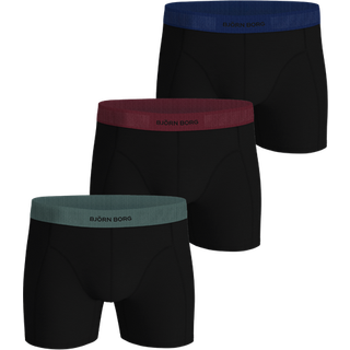 Björn Borg Organic Cotton Stretch Boxers 3-pack Sort, M