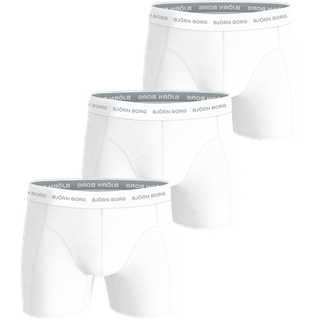 Björn Borg Cotton Stretch Boxers 3-pack Hvid, XL