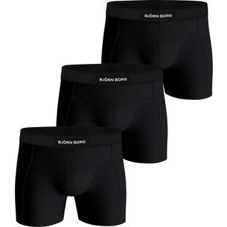 Björn Borg 3-pak Organic Cotton Stretch Boxers - Black - X-Small
