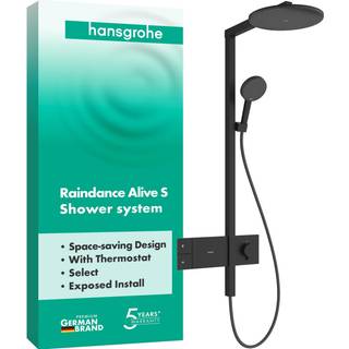 hansgrohe Raindance Alive S Showerpipe 300 1jet m/ShowerSelect Comfort, Mat sort