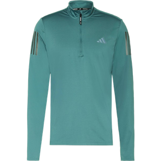 adidas Own The Run Half-Zip Running Shirt Men - Dark Green, Size S - dark_green