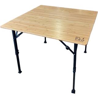 Bamboo Camping Table 4 Folding 90cm x 90cm
