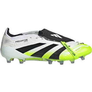 Predator Elite Fold-Over Tongue Artificial Grass støvler - Cloud White / Core Black / Lucid Lemon - 45 1/3