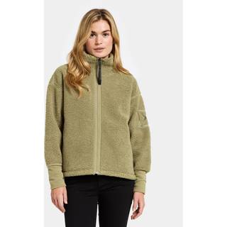 Didriksons Women's Mella Full-Zip 3 Fleecejakke Damer størrelse 38 farve olivengrøn