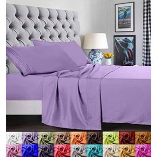 Elegant Comfort 1500 Premier Luxury Hotel Quality Super bl?d rynkefri og falmningsbestandig 4-delt senget?jss?t King Lilac
