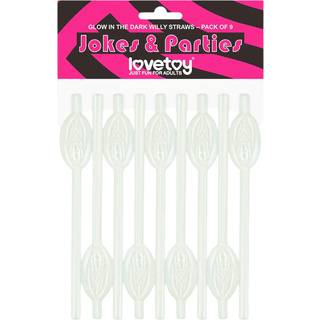 Lovetoy - lysende piksugerør (hvid)