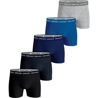 Björn Borg 5-pak Essential Shorts Solids - Blue/Grey - Medium * Kampagne *