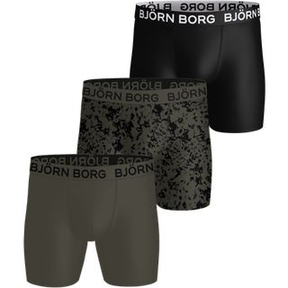 Björn Borg Sports Microfiber Boxers 3-pack Sort, M
