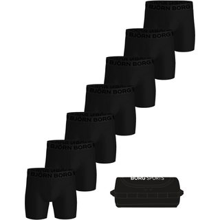 Björn Borg 7-pak Sports Lightweight Boxer Trunks - Black - Large * Kampagne *