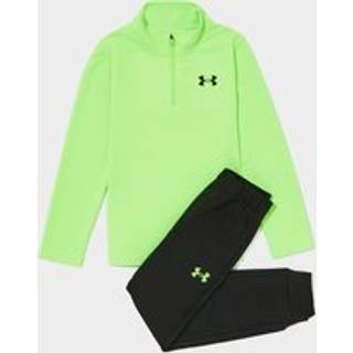 Under Armour Tech Grid 1/4 Zip Tracksuit Children, Grøn - 3-4Y