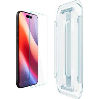 Spigen iPhone 17 Air Glas.tR EZ Fit Skærmbeskyttelse, 2 stk - Gennemsigtig