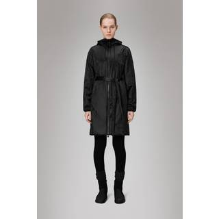 Rains Lohja Long Insulated Curve Jacket - Coal