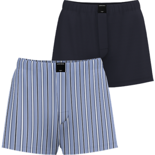 Björn Borg Cotton Stretch Woven Boxers Shorts 2-pack Blå, L