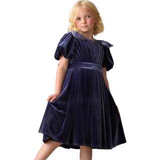 Angel & Rocket Angel & Rocket Blue Bella Velvet Dress - 116122cm