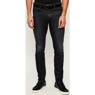 BOSS Black Herren Jeans schwarz Slim Fit