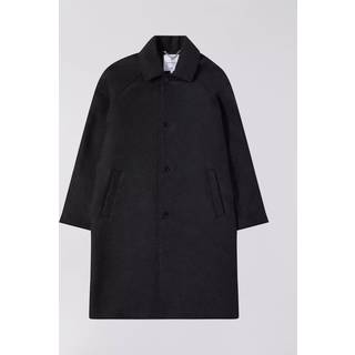 EDWIN MAC WOOL COAT-DARK GREY MARL - XL