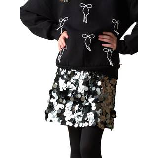Angel & Rocket Angel & Rocket Silver Natalia Disco A Line Skirt - 140146cm