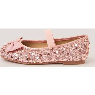 Monsoon Monsoon Pink Bow Sequin Ballet Flats - 9 EU 27