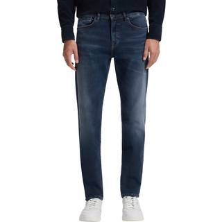 BOSS Re Maine Regular Fit Mid Wash Blue