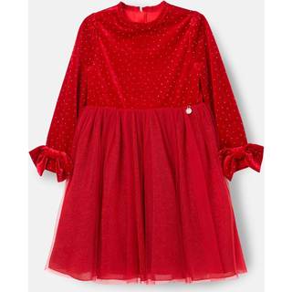 Angel & Rocket Angel & Rocket Red Elsie Velvet Tulle Dress - 146152cm