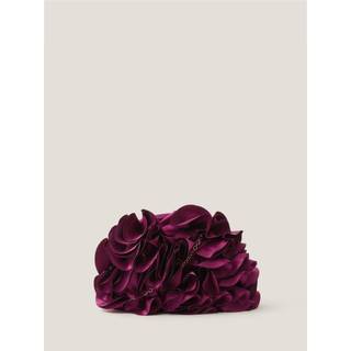 Monsoon Monsoon Red Mindy Corsage Satin Clutch Bag