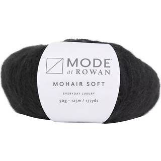 Mode at Rowan Mohair Soft 10210 Pitch Materiale: 60% mohair, 40% uld Vægt/længde: 50 g = ca 125 meter Anbefalede pinde: 5.50 mm Strikkefasthed: 10 cm = 16 m Vask: Håndvask / Må ikke tørretumbles eller stryges.