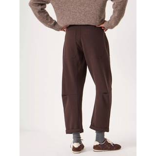 Hush Hush Brown Cordi Barrel Leg Tailored Trousers