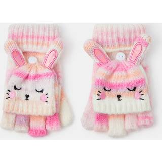 Angels By Accessorize Angels By Accessorize Piger Stribet Fingerløse Handsker med Vanter