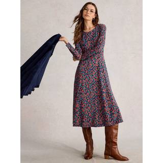White Stuff White Stuff Blue Madeline Jersey Dress - 20
