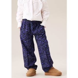 Angel & Rocket Angel & Rocket Blue Robyn Leopard Print Trousers