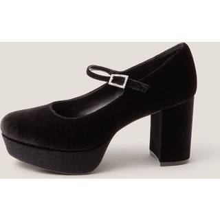 Monsoon Monsoon Polly fløjls plateau Mary Janes sko - eu43