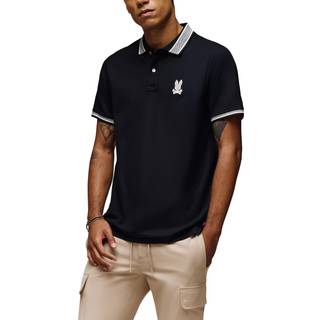Psycho Bunny Harlow Pique Polo T Shirt Black