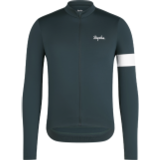 Rapha Core Thermal Long Sleeve Jersey Cykeljersey Herrer størrelse M farve blå