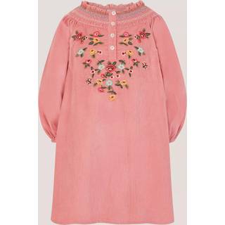 Monsoon Monsoon Pink Floral Embroidered Corduroy Dress - 9298cm