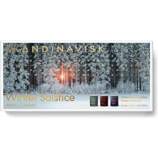 Skandinavisk Winter Solstice Duftlyssæt 3 x 65 g - Duftlys Svensk Rapsvoks Multi - 22032