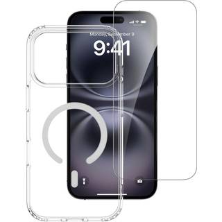 iPhone 17 Pro Max - 4Smarts 360° Beskyttelsessæt m. Cover & Skærmbeskyttelsesglas - MagSafe Kompatibel - Gennemsigtig