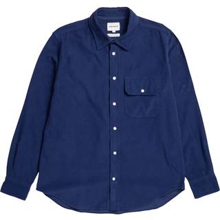 Norse Projects Algot Micro Cord Shirt Navy
