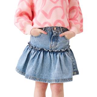 Angel & Rocket Angel & Rocket Blue Noemie Heart Pocket Denim Skirt - 116122cm