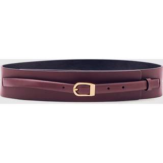 Reiss Reiss Odell læderbælte med dobbelt rem og korset