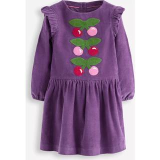 Boden Boden Purple Cord Cherry Logo Dress - 6-7 Yrs