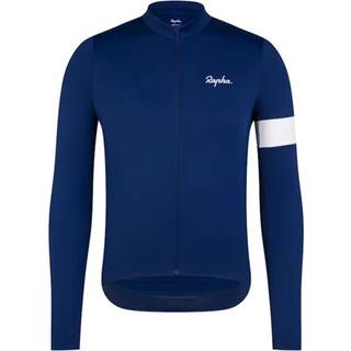Rapha Core Thermal Long Sleeve Jersey Cykeljersey Herrer størrelse L farve blå