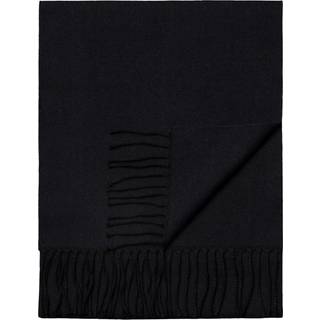 Eton Merino Wool Herringbone Scarf Dark Blue