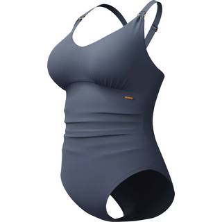 Women's Shaping V Neck Swimsuit Grey