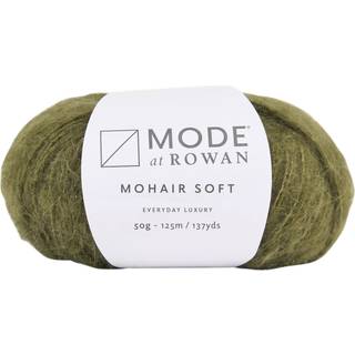 Mode at Rowan Mohair Soft 10206 Moss Materiale: 60% mohair, 40% uld Vægt/længde: 50 g = ca 125 meter Anbefalede pinde: 5.50 mm Strikkefasthed: 10 cm = 16 m Vask: Håndvask / Må ikke tørretumbles eller stryges.
