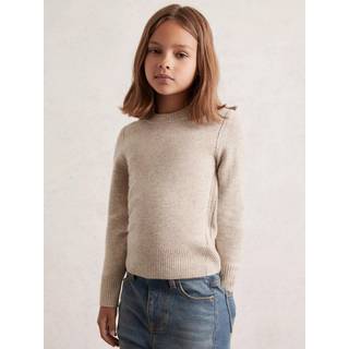 Reiss Reiss Oatmeal Anya 9-13 yrs Wool-Blend Open-Stitch Jumper with Cashmere
