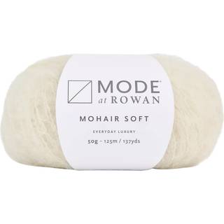 Mode at Rowan Mohair Soft 10200 Winter Materiale: 60% mohair, 40% uld Vægt/længde: 50 g = ca 125 meter Anbefalede pinde: 5.50 mm Strikkefasthed: 10 cm = 16 m Vask: Håndvask / Må ikke tørretumbles eller stryges.