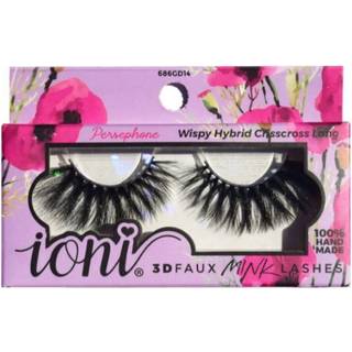 Ioni 3D Faux Mink Lashes The Lash Garden Collection (""Persphone"""" Wispy Hybrid Crisscross Long Lashes)
